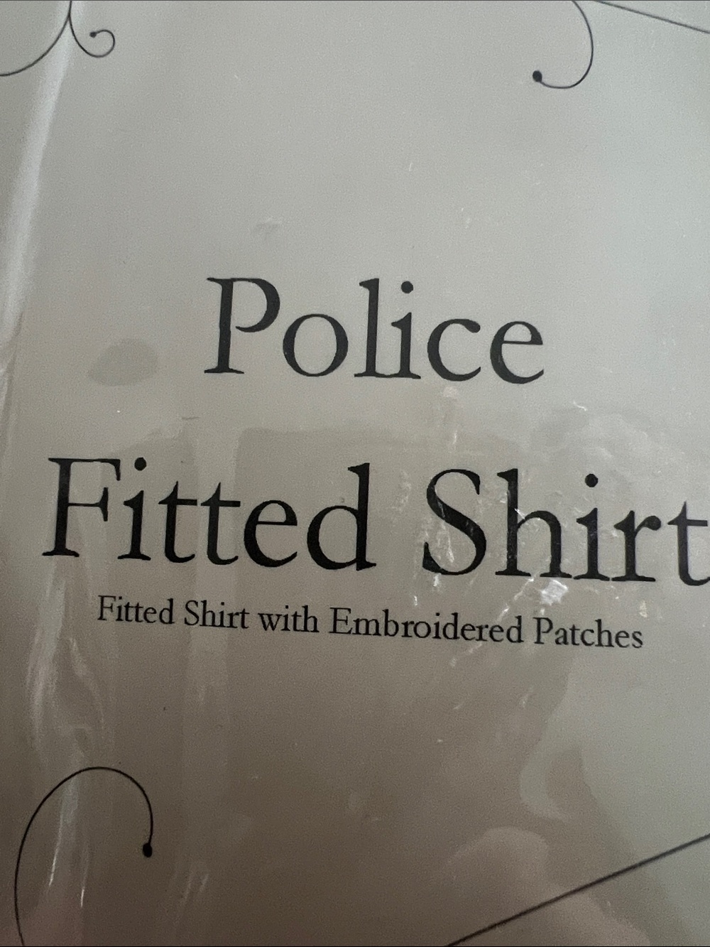 #3028**Police Women's Black Costume -Shirt- Not Including Pants - Picture 7 of 17